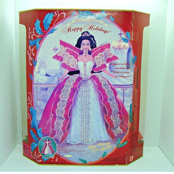 10th Anniversary Happy Holidays 1997 Sp Ed Barbie - Picture 2 of 12